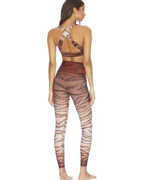 Beach Riot Sports Bras>Kelly Sports Bra Rust Zebra