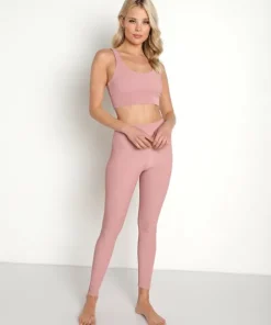 Beach Riot Sports Bras>Leah Sports Bra Top Dusty Rose