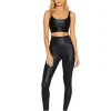 Beach Riot Sports Bras>Leah Sports Bra Top Glossy Black