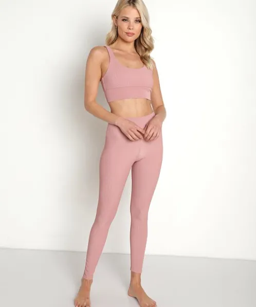 Beach Riot Sports Bras>Leah Sports Bra Top Dusty Rose