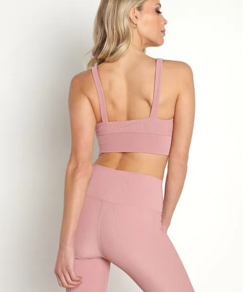 Beach Riot Sports Bras>Leah Sports Bra Top Dusty Rose