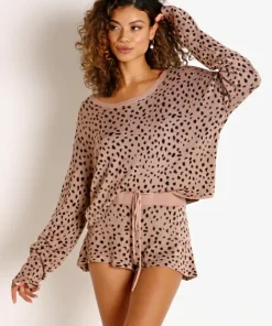 Beach Riot Sleep Shirts | Knits>Newport Sweater Taupe Spot