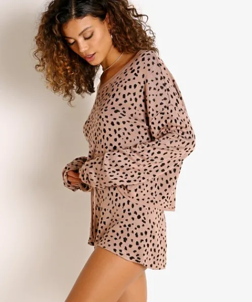 Beach Riot Sleep Shirts | Knits>Newport Sweater Taupe Spot