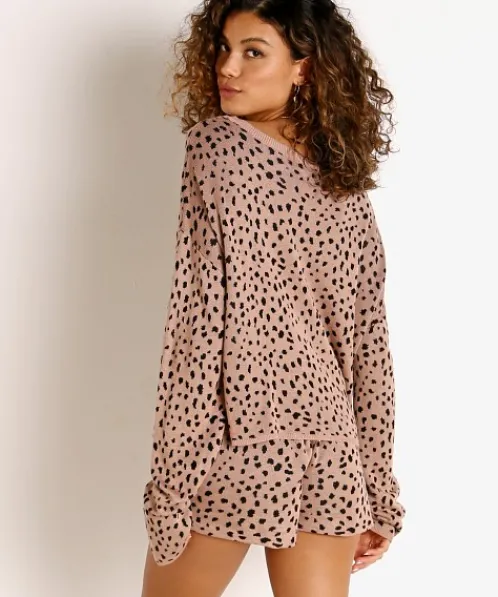 Beach Riot Sleep Shirts | Knits>Newport Sweater Taupe Spot