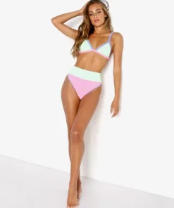 Beach Riot Bikinis>Pamela Bikini Top Sherbert