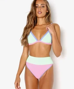 Beach Riot Bikinis>Pamela Bikini Top Sherbert