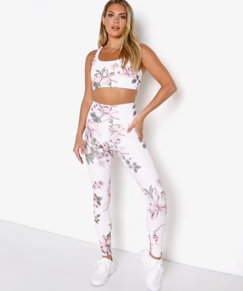 Beach Riot Bottoms>Piper Legging Pink Floral