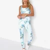 Beach Riot Bottoms>Piper Legging Blue Floral