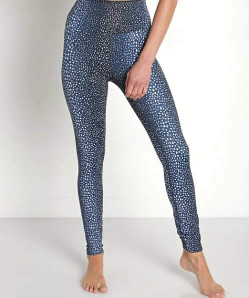 Beach Riot Bottoms>Piper Legging Navy Splatter