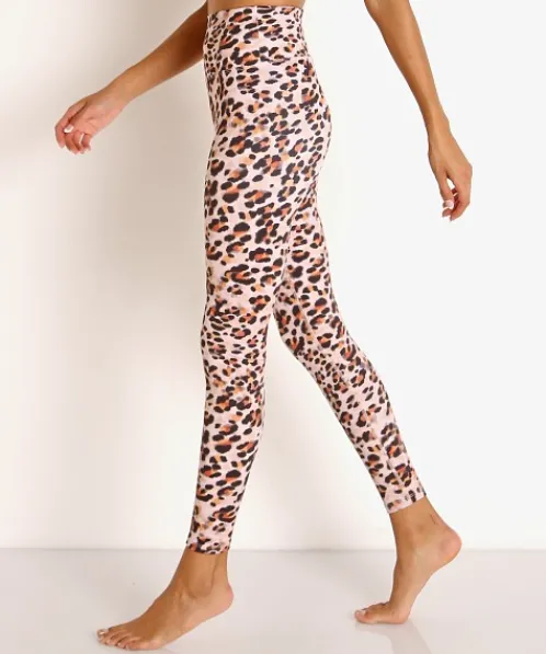 Beach Riot Bottoms>Piper Legging Watercolor Leopard