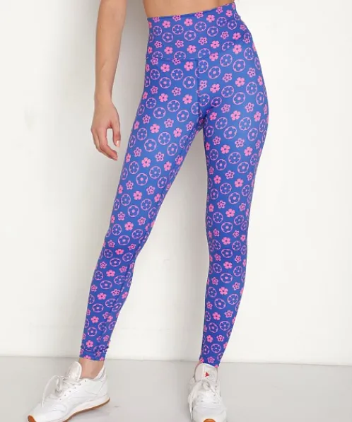 Beach Riot Bottoms>Piper Leggings Wavy Floral