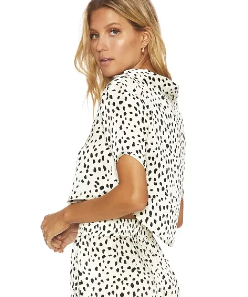 Beach Riot Tops>Regan Blouse Dalmatian Spot