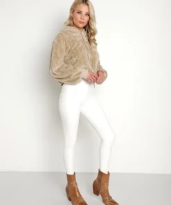 Beach Riot Knits>Shayla Crop Sweatshirt Taupe