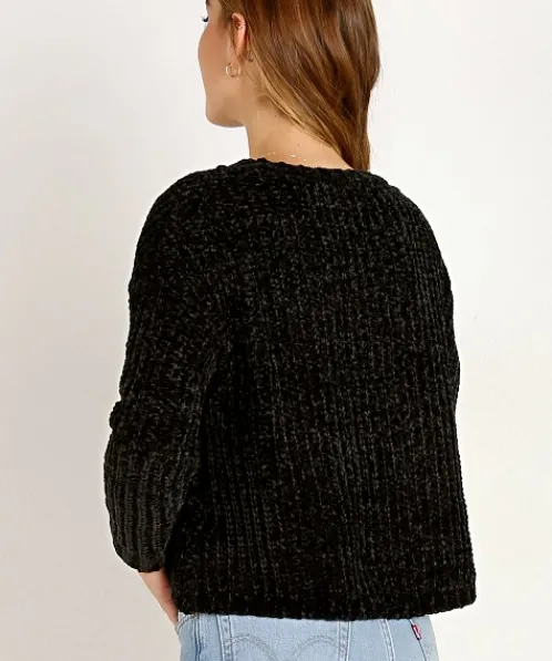 Bella Dahl Knits>Slouchy Sweater Black