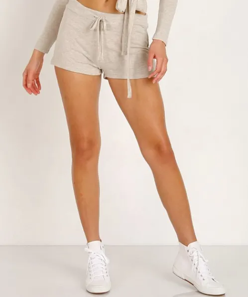 Beyond Yoga Bottoms>Brushed Hacci Jogger Shorts Oatmeal Heather
