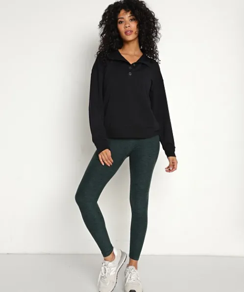 Beyond Yoga Knits>East Coast Button Pullover