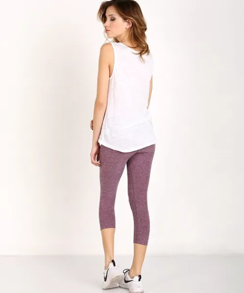 Beyond Yoga Tops>Fine Slub Muscle Tee White
