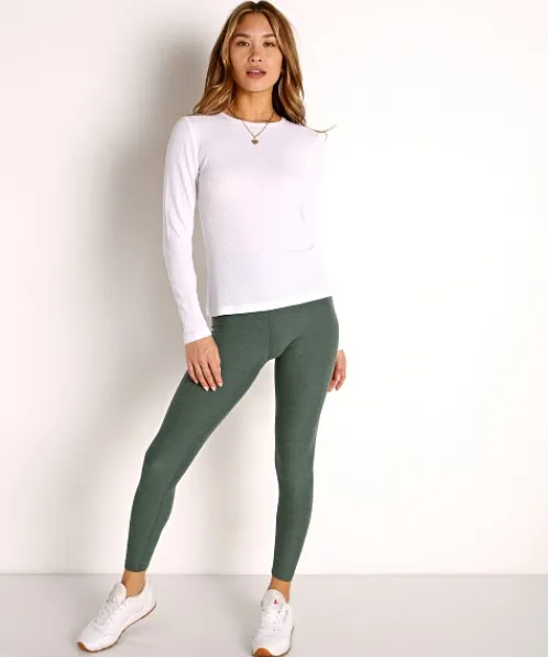 Beyond Yoga Tops>Go to Crew Pullover White