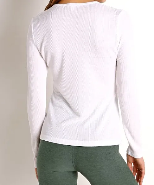 Beyond Yoga Tops>Go to Crew Pullover White