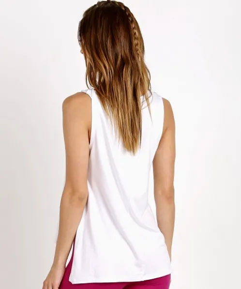 Beyond Yoga Tops>High Low Tank White