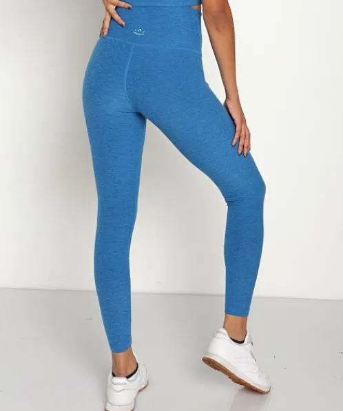 Beyond Yoga Bottoms>Leisure High Waisted Legging Gulf Stream