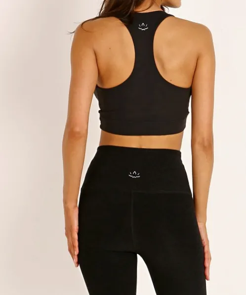 Beyond Yoga Sports Bras>Run Around Bralet Jet Black