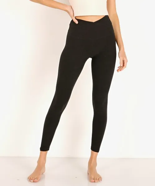 Beyond Yoga Bottoms>Spacedye At Your Leisure High Waisted Legging Black