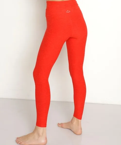 Beyond Yoga Bottoms>Spacedye At Your Leisure High Waisted Legging Redflo