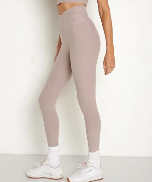 Beyond Yoga Bottoms>Spacedye High Waisted Midi Legging Chai