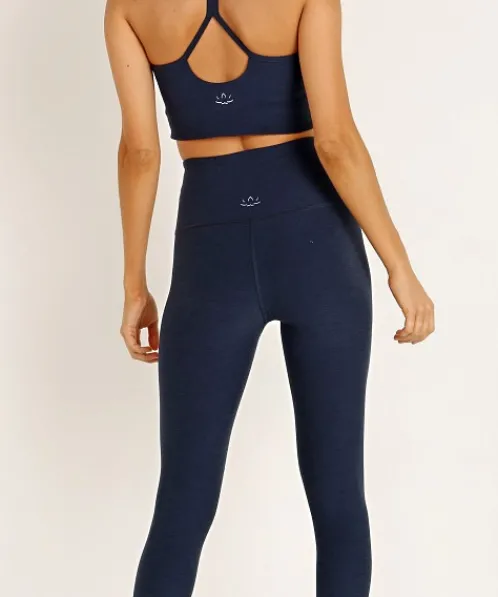 Beyond Yoga Bottoms>Spacedye High Waisted Midi Legging Nocturnal Navy