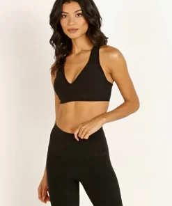 Beyond Yoga Sports Bras>Spacedye Lift Your Spirits Sports Bra Darkest Night