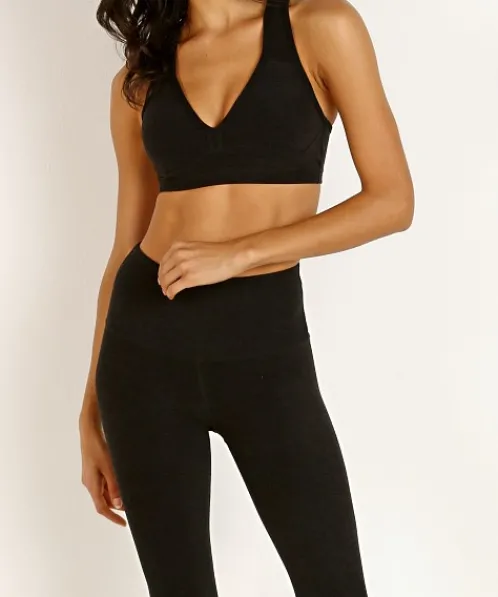 Beyond Yoga Sports Bras>Spacedye Lift Your Spirits Sports Bra Darkest Night