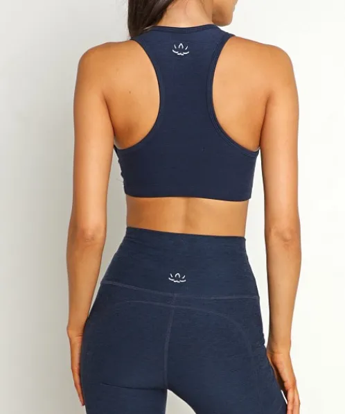 Beyond Yoga Sports Bras>Spacedye Lift Your Spirits Bra Nocturnal Navy