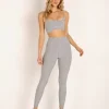 Beyond Yoga Bottoms>Spacedye Midi High Waisted Legging Silver Mist