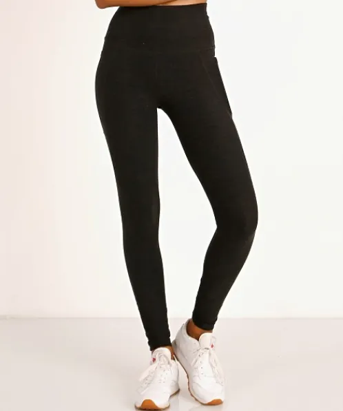 Beyond Yoga Bottoms>Spacedye Out of Pocket High Waisted Midi Legging Dar