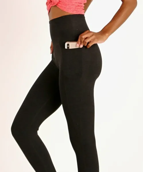 Beyond Yoga Bottoms>Spacedye Out of Pocket High Waisted Midi Legging Dar