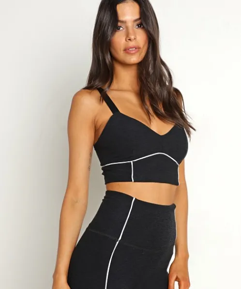 Beyond Yoga Sports Bras>Spacedye Pipe Up Bra Darkest Night