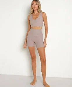 Beyond Yoga Sports Bras>Spacedye Shape It Long Line Bra Chai