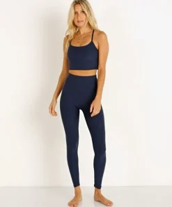 Beyond Yoga Sports Bras>Spacedye Slim Cropped Tank Nocturnal Navy