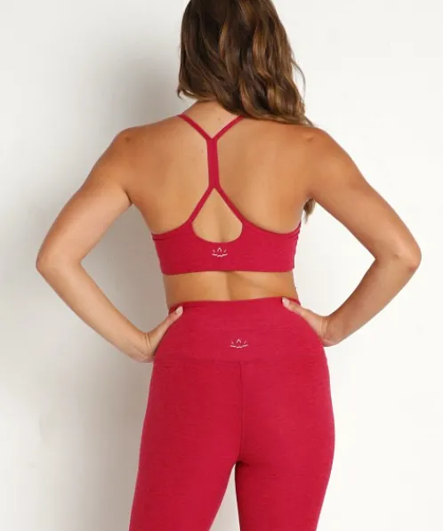 Beyond Yoga Sports Bras>Spacedye Slim Racerback Bra Dragon Fruit Sangria