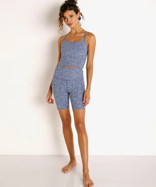 Beyond Yoga Bottoms>Spacedye Team Pockets High Waisted Biker Short Indig