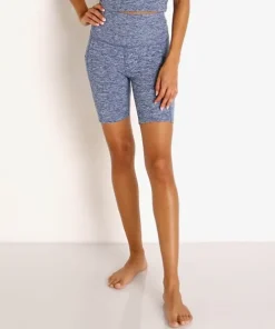 Beyond Yoga Bottoms>Spacedye Team Pockets High Waisted Biker Short Indig
