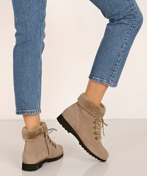 Blondo Boots>Rachael Waterproof Boot Mushroom Suede