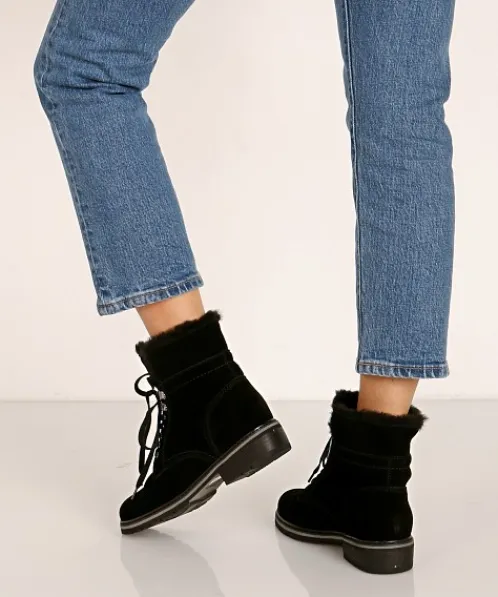 Blondo Boots>Vedette Waterproof Boot Black Suede