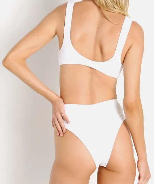 Bond-Eye Bikinis>BOUND by The Brando Bikini Top White