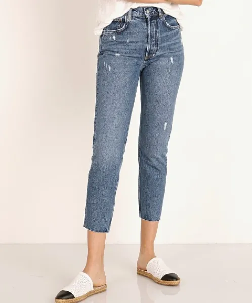 Boyish Pants>The Billy High Waist Ankle Skinny Jean City Lights
