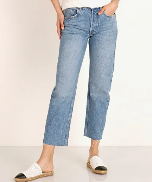 Boyish Pants>The Tommy High Rise Straight Leg Jean Far Country
