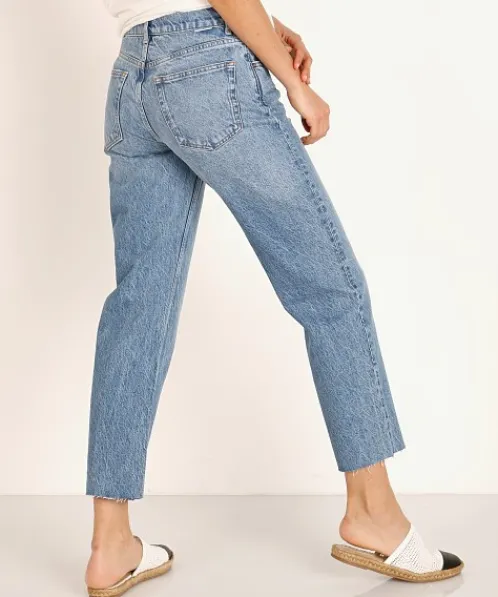 Boyish Pants>The Tommy High Rise Straight Leg Jean Far Country