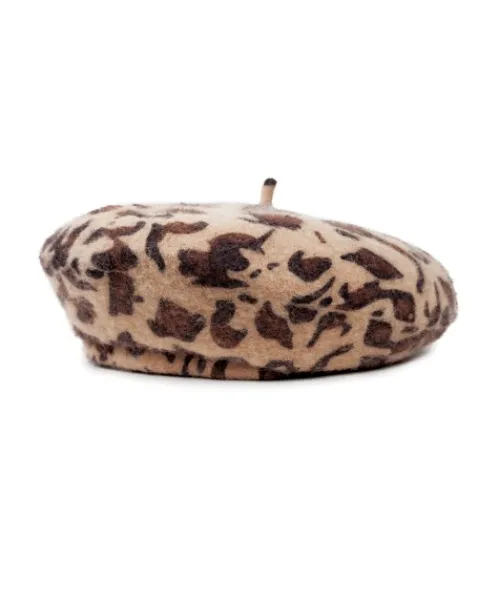 Brixton Accessories>Audrey LW Beret Leopard