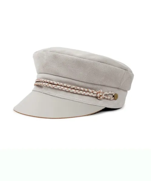 Brixton Accessories>Kayla Leather Cap Cream